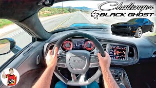 The Dodge Challenger Hellcat Black Ghost is 807 HP of Closure POV Drive Review [upl. by Selrac]