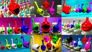 OTAMATONE quotSkibidi Toiletquot Sound Variations MEGA Compilation skibiditoilet otamatone [upl. by Asher]