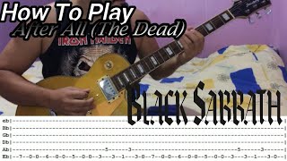 BLACK SABBATH  After All The Dead  GUITAR LESSON WITH TABS [upl. by Maje]