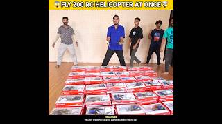 😱FLY 200 RC HELICOPTERS AT ONCE🤯BYMRINDIANHACKER CrazyXYZ MrBeast shorts [upl. by Claudia]