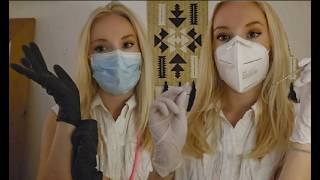 ASMR Dentist Doctor medical appointment visit  face touching  personal attention latex glovesmask [upl. by Lac]