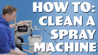 HOW TO Clean a Tritech Airless Spray Machine [upl. by Edals562]