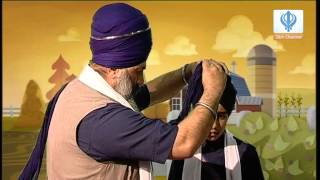 Creative Khalsa How to tie a Dastar [upl. by Iborian940]