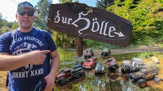 Crawler Tour durch die Hölle Mit TRX4 TRX6 Summit SCX10 und Yucatan incl KLETTPACK Test [upl. by Mairym]