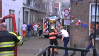 572014 Forse binnenbrand in Bolswarder binnenstad Inclusief eerste beelden [upl. by Atram372]