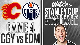 Watch Calgary Flames vs Edmonton Oilers Game 4 LIVE w Steve Dangle [upl. by Ahsaret]