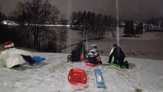 Frankenmuth Sled Hills Late Night Sledding [upl. by Pestana183]