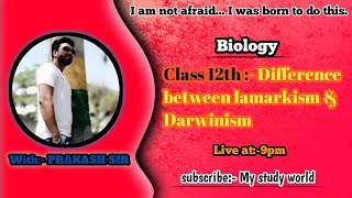 Difference of Lamarckism amp darwinism [upl. by Dahsar]