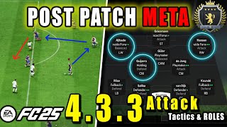 POST PATCH Best 433 4 UNDEFEATED META Custom Tactics 433 Attack  EAFC 25 [upl. by Ellesirg]