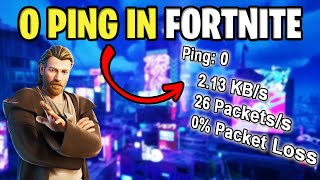 How To Get 0 Ping in Fortnite amp Get Lower Ping on Fortnite FAST [upl. by Gowrie504]