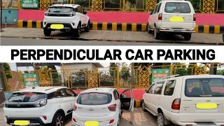 Car parking for beginners  Perpendicular parking full tutorial [upl. by Erastes]