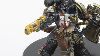 Eavy Metal style Black Templars Primaris Lieutenant  Indomitus Box [upl. by Dennett]