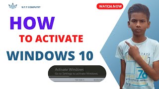 HOW TO ACTIVATE WINDOWS 10  ACTIVATE WINDOWS 10 FOR FREE [upl. by Celeski]