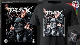 TShirt Design Tutorial In Adobe Photoshop 2022 [upl. by Norman]