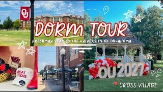 📦 DORM TOUR  the university of oklahoma  cross village [upl. by Holcman]