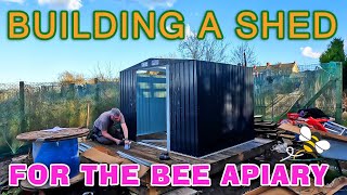 Building a Shed for the Bee Apiary [upl. by Ennairoc]