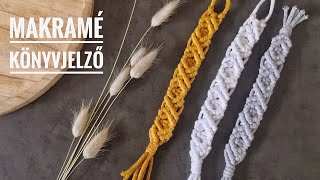 Makrame könyvjelző készítés egyszerűen  DIY Macrame Bookmark Tutorial Video [upl. by Egnalos]