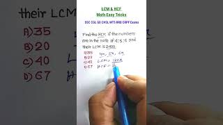 Lcm amp Hcf  Lcm Math Tricks Maths for RRB Group D Exam [upl. by Bahr]