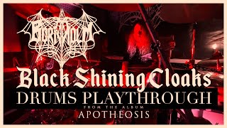 BORNHOLM  Black Shining Cloaks Drum Playthrough by Dávid Juhász  Napalm Records [upl. by Sanyu]