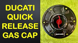 RIDE ON  2022 Ducati Multistrada  Keyless Filler Cap Replacement [upl. by Arquit]