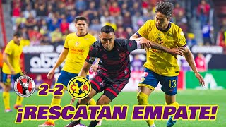 AMÉRICA RESCATA EMPATE EN TIJUANA LIGA MX JORNADA 13 APERTURA 2024 🏆 EN ZONA FUT [upl. by Artemus529]