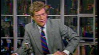 NBCTV David Letterman plays JAM jingles [upl. by Anelyak]