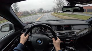 2013 BMW 750Li xDrive  POV Test Drive  060 [upl. by Elohcan]