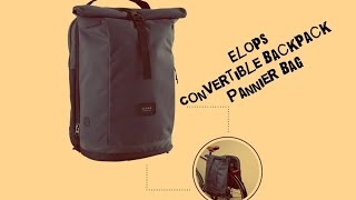 Decathlon Elops City BackpackDouble pannier bag [upl. by Eetsud384]