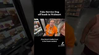 Fake Service Dog Karen and Handler Fight servicedog dog husky fakeservicedog viralvideo [upl. by Enilram]