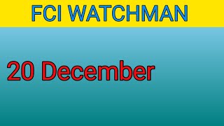 FCI WATCHMAN Punjab and Haryana No Update😞 [upl. by Tiena]