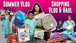 Summer Shopping Series Part 1  நான் வாங்கியது என்ன Karthikha Channel School Needs Shopping 2024 [upl. by Kursh746]