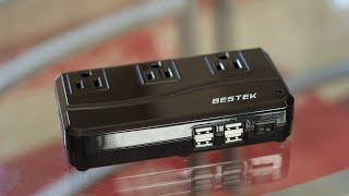 BESTEK Universal Travel Adapter 100220V to 110V Voltage Converter 250W [upl. by Hiasi]