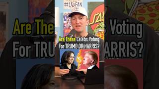 TRUMP Or HARRIS Who Are These Celebs Voting For shorts trump kamala president usa vote [upl. by Chadbourne]