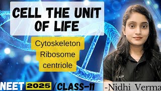 CELL THE UNIT OF LIFE  RIBOSOMES  CENTRIOLE  CENTROSOME  NEET 202526  NIDHI VERMA [upl. by Balfore]