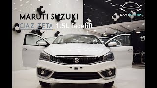 MARUTI SUZUKI CIAZ ZETA 15L Petrol FaceLift  Full Review amp Specifications  EXPLAINED [upl. by Enelez]