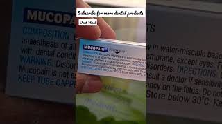 Mucopain  Benzocain Gel  How to relieve mucosal pain  icpa  Direction for use  Dent heal [upl. by Sontich]