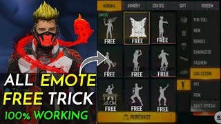 How To Get Free Emotes In Free Fire Free Emote Best Trick [upl. by Stuppy]