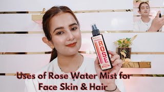 Benefits of Rose Water fo Face Skin amp Hair  Best Rose Water in india  WishCare Rose Water Review [upl. by Eahsan472]