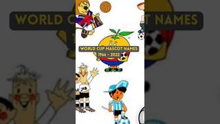 FIFA World Cup Mascot Names footballshorts worldcup soccer [upl. by Ardnuhsal]