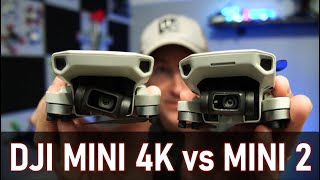 DJI Mini 4K vs Mini 2  Are they really different drones [upl. by Nauq]