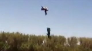 Stuntmans Big Jump Goes Horribly Wrong Caught on Tape [upl. by Nannarb893]