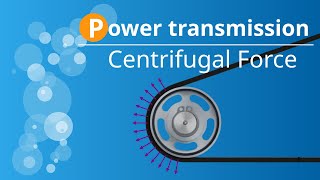 Centrifugal forces on the belt of a belt drive  derivation of the centrifugal belt forces [upl. by Lekar]