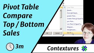 How to Compare Top and Bottom Products with Excel Pivot Table [upl. by Celine]