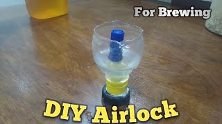 Homemade Airlock  For fermentation  DIY [upl. by Waxman938]