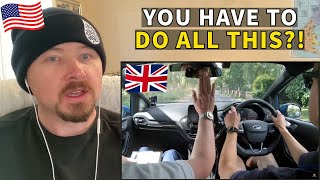 American Reacts to What Happens on a UK Driving Test [upl. by Mallory]