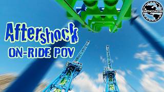 Aftershock  GIANT INVERTED BOOMERANG  Silverwood Theme Park  OnRide POV 4K [upl. by Chester]