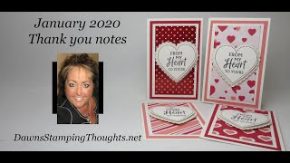 January 2020 Thank You Notes [upl. by Deirdre]