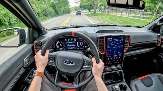 2024 Ford Ranger Raptor  POV First Drive Binaural Audio [upl. by Airlia]