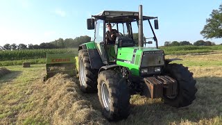 DeutzFahr amp Claas baling hay [upl. by Corbet272]