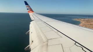 Landing at Djerba international airport with Smartwings Boeing 737800 [upl. by Pass]